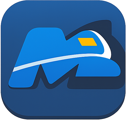 Mallard M logo design - a stylised M formed from a mallard duck profile, developed as the visual identity mark for the Mallard Moodle theme